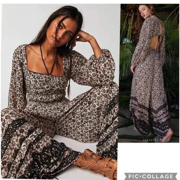 Free People Floral Jumpsuit - Picture 1 of 3